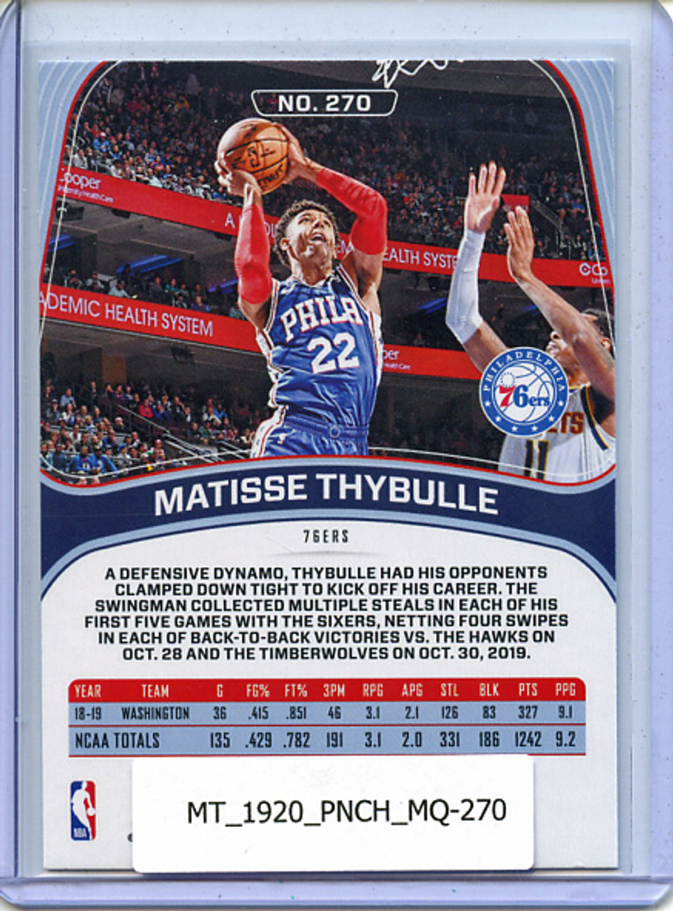 Matisse Thybulle 2019-20 Chronicles, Marquee #270