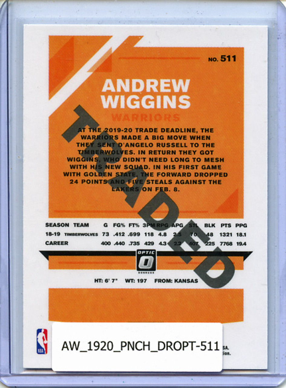 Andrew Wiggins 2019-20 Chronicles, Donruss Optic Traded #511