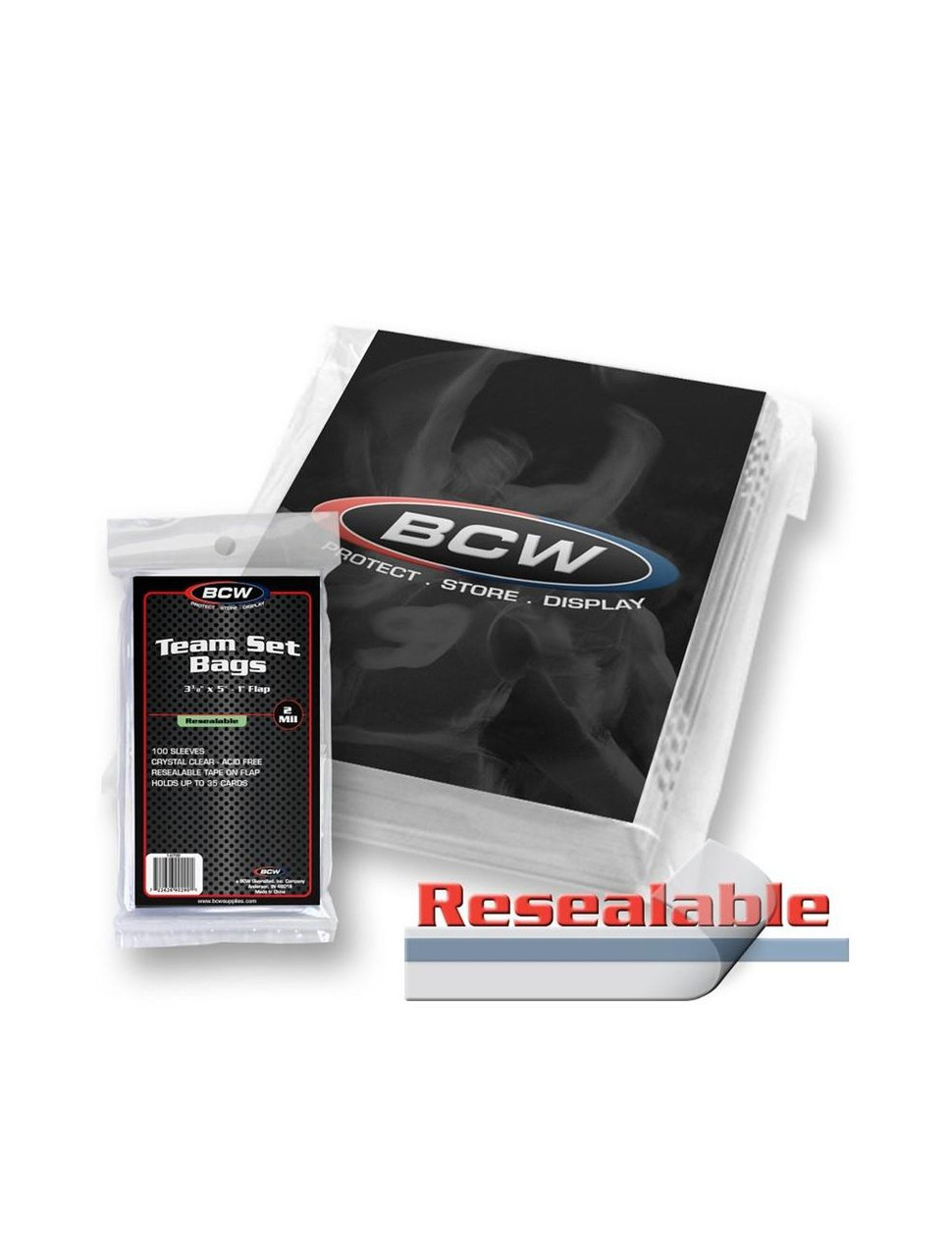 BCW Resealable Team Set Bags - Pack of 100