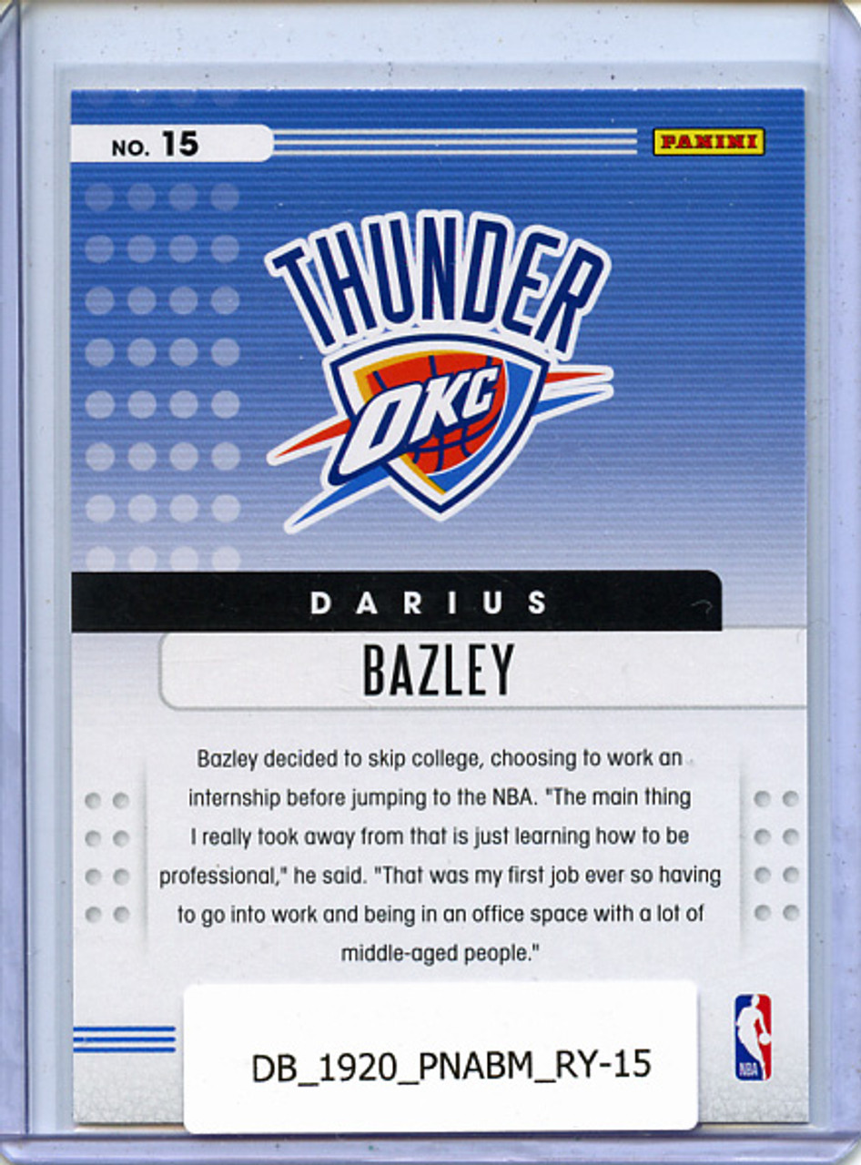 Darius Bazley 2019-20 Absolute, Rookies Yellow #15