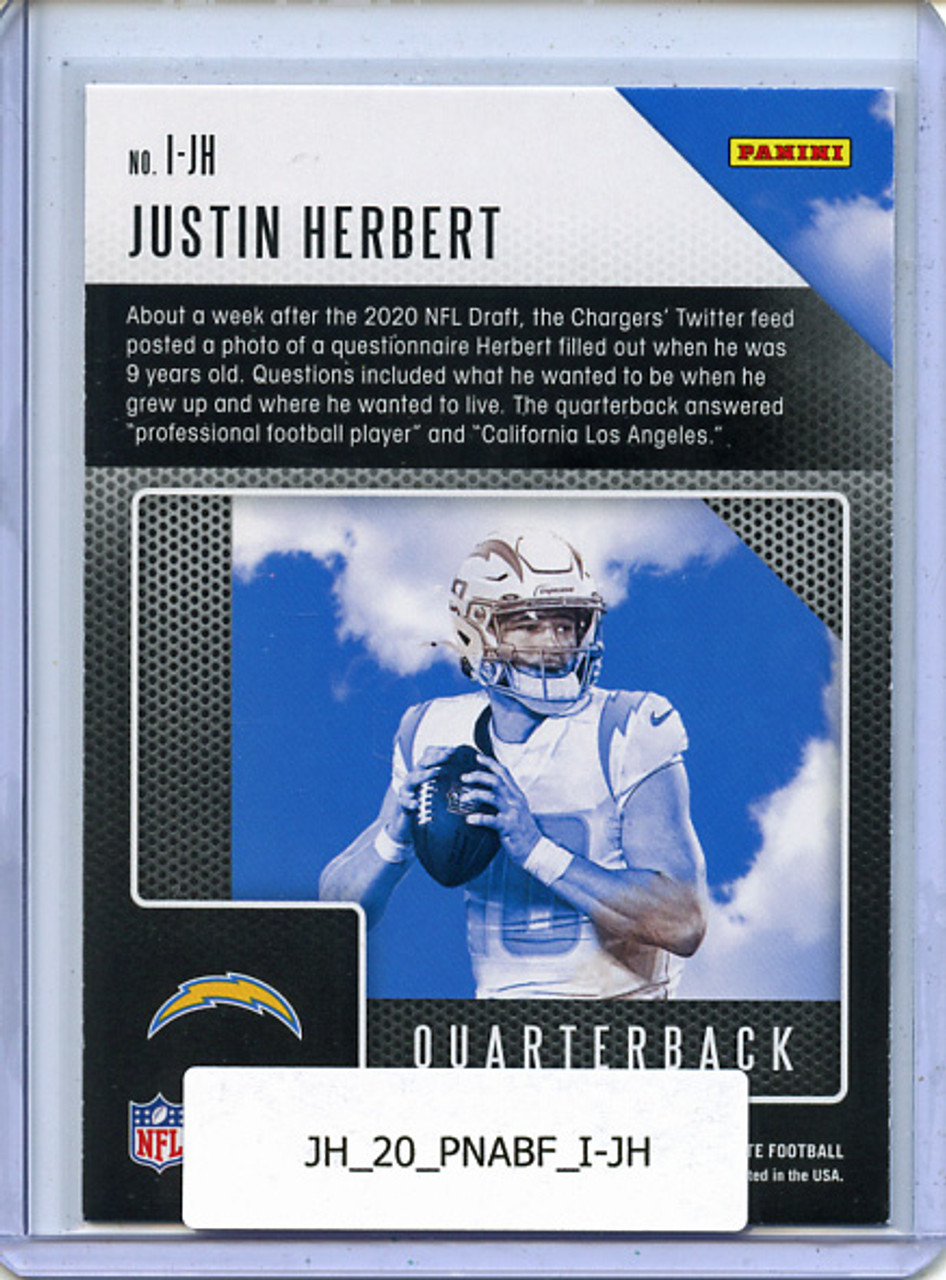 Justin Herbert 2020 Absolute, Introductions #I-JH