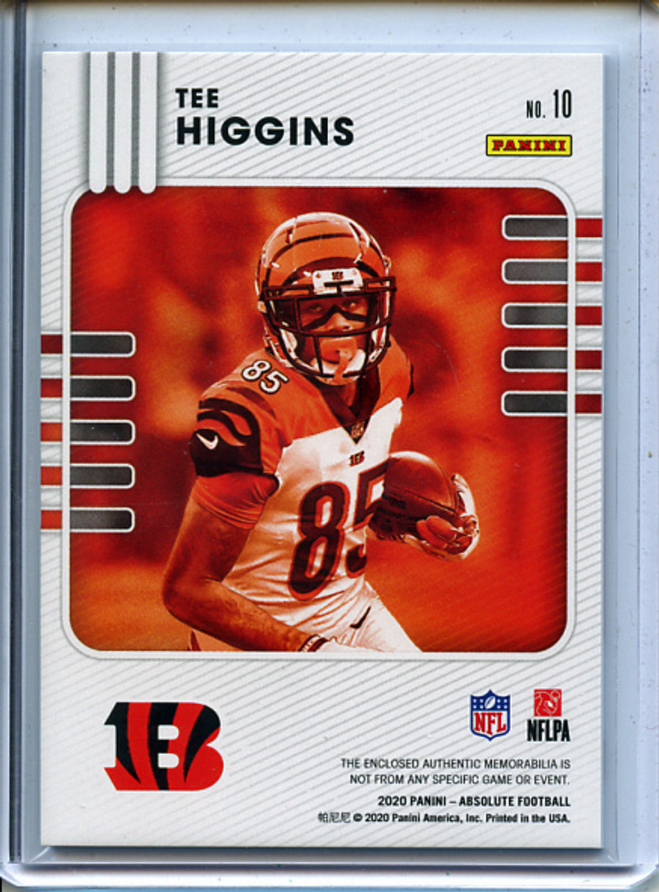 Tee Higgins 2020 Absolute, Rookie Materials #10