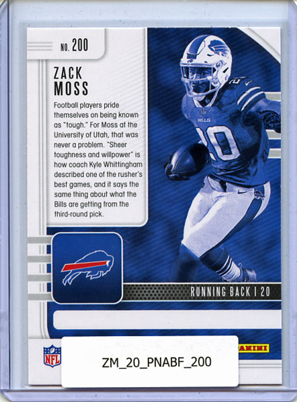 Zack Moss 2020 Absolute #200