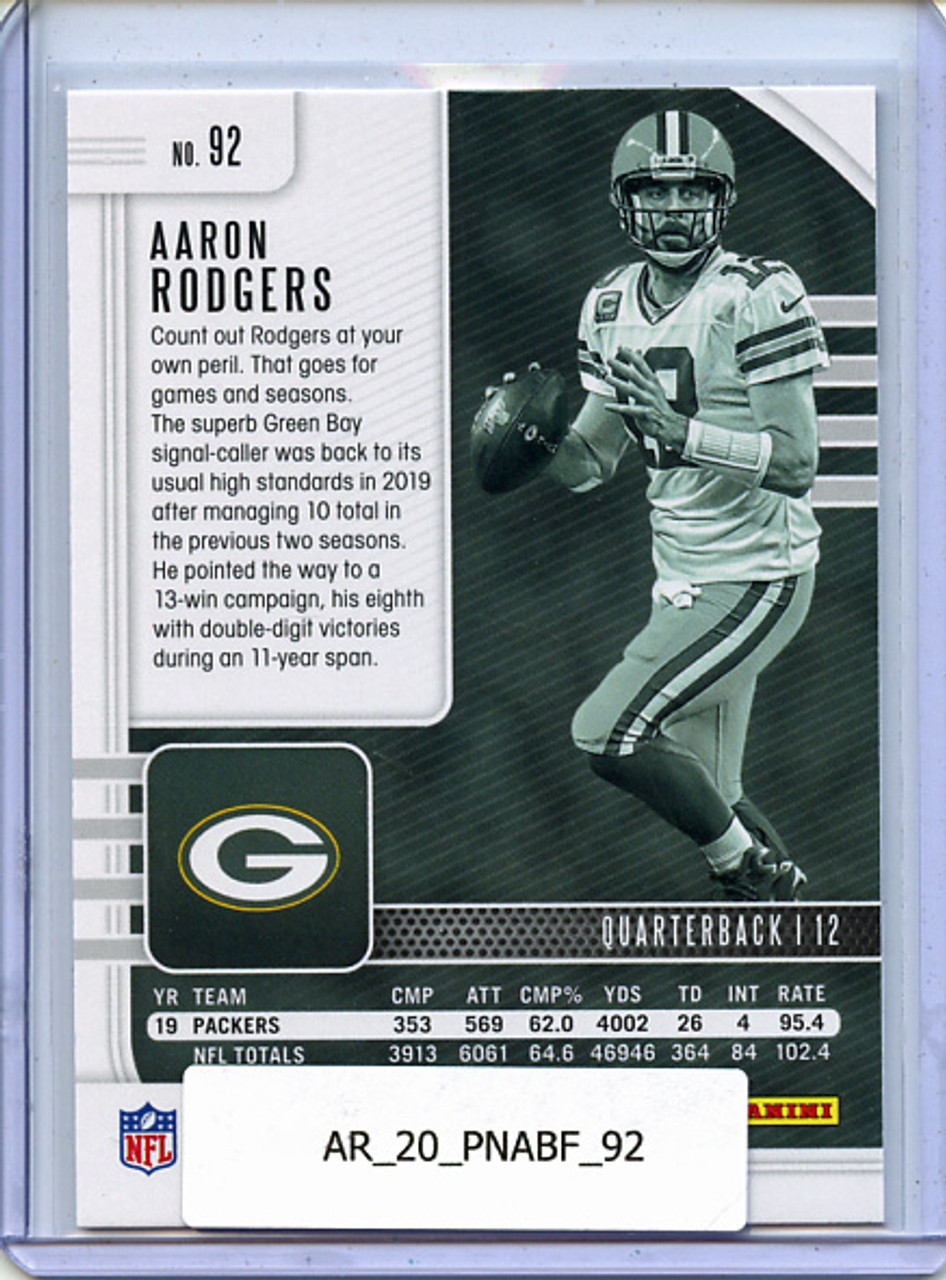 Aaron Rodgers 2020 Absolute #92