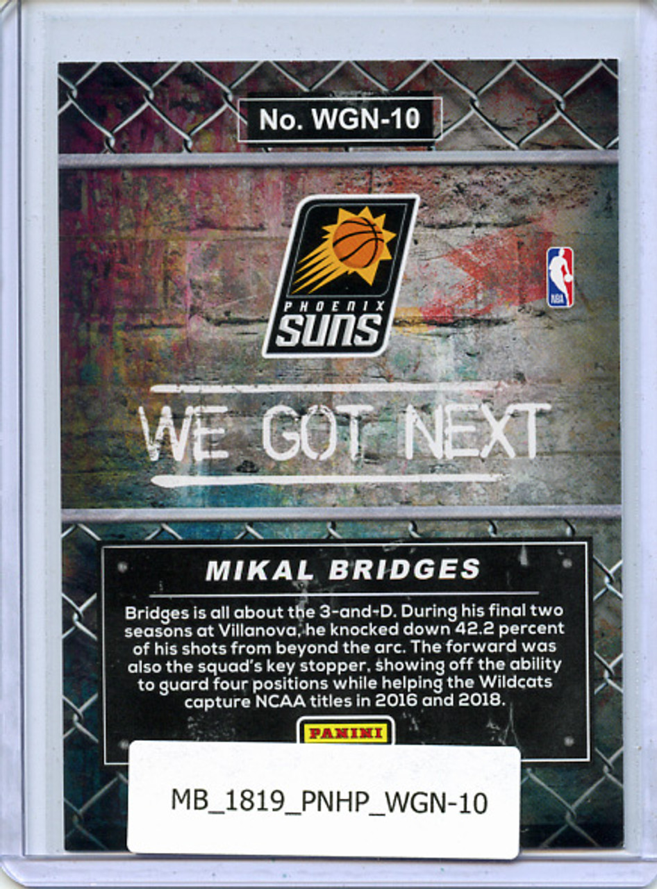 Mikal Bridges 2018-19 Hoops, We Got Next #WGN-10