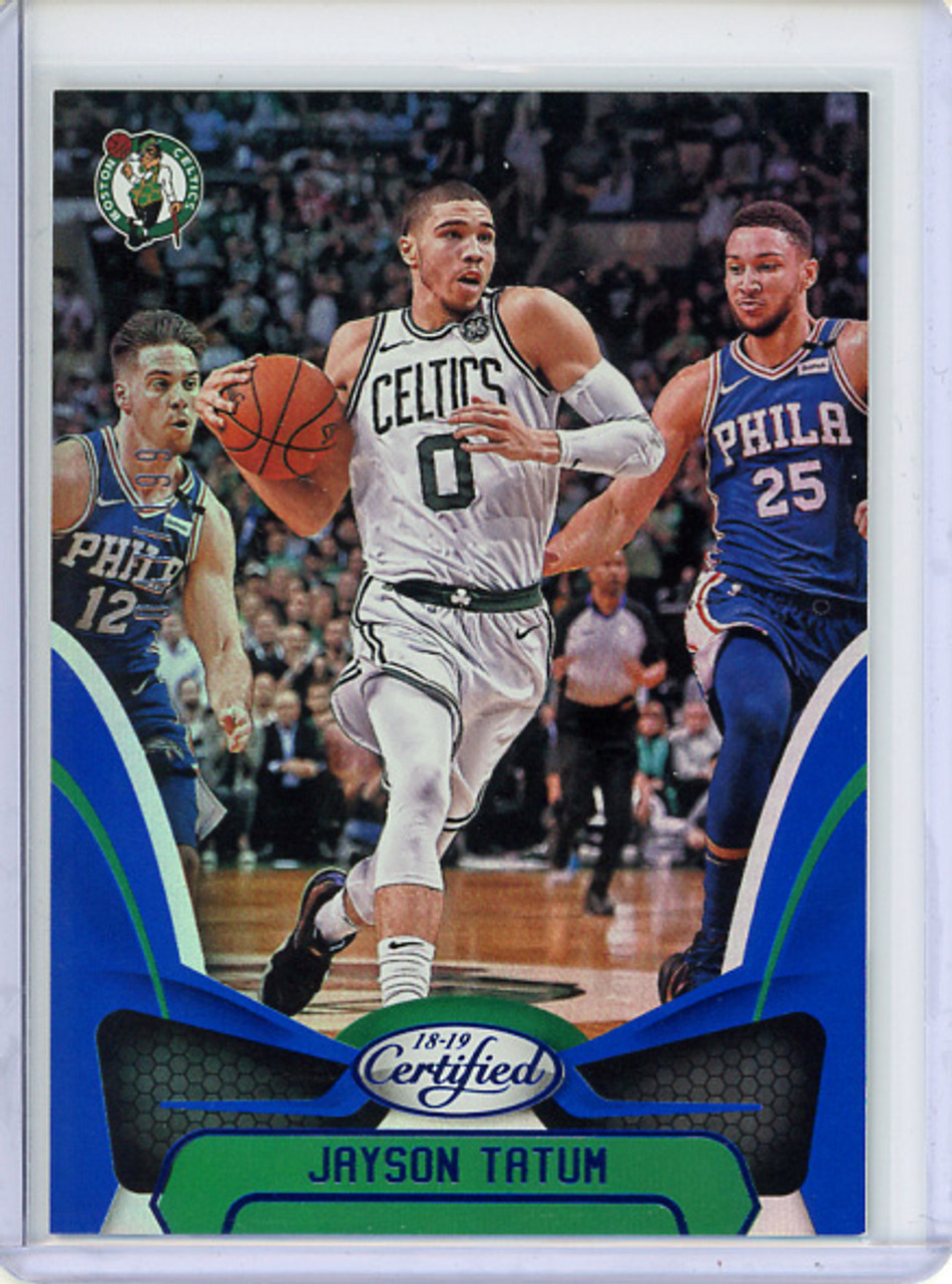 Jayson Tatum 2018-19 Certified #22 Mirror Blue (#047/199)