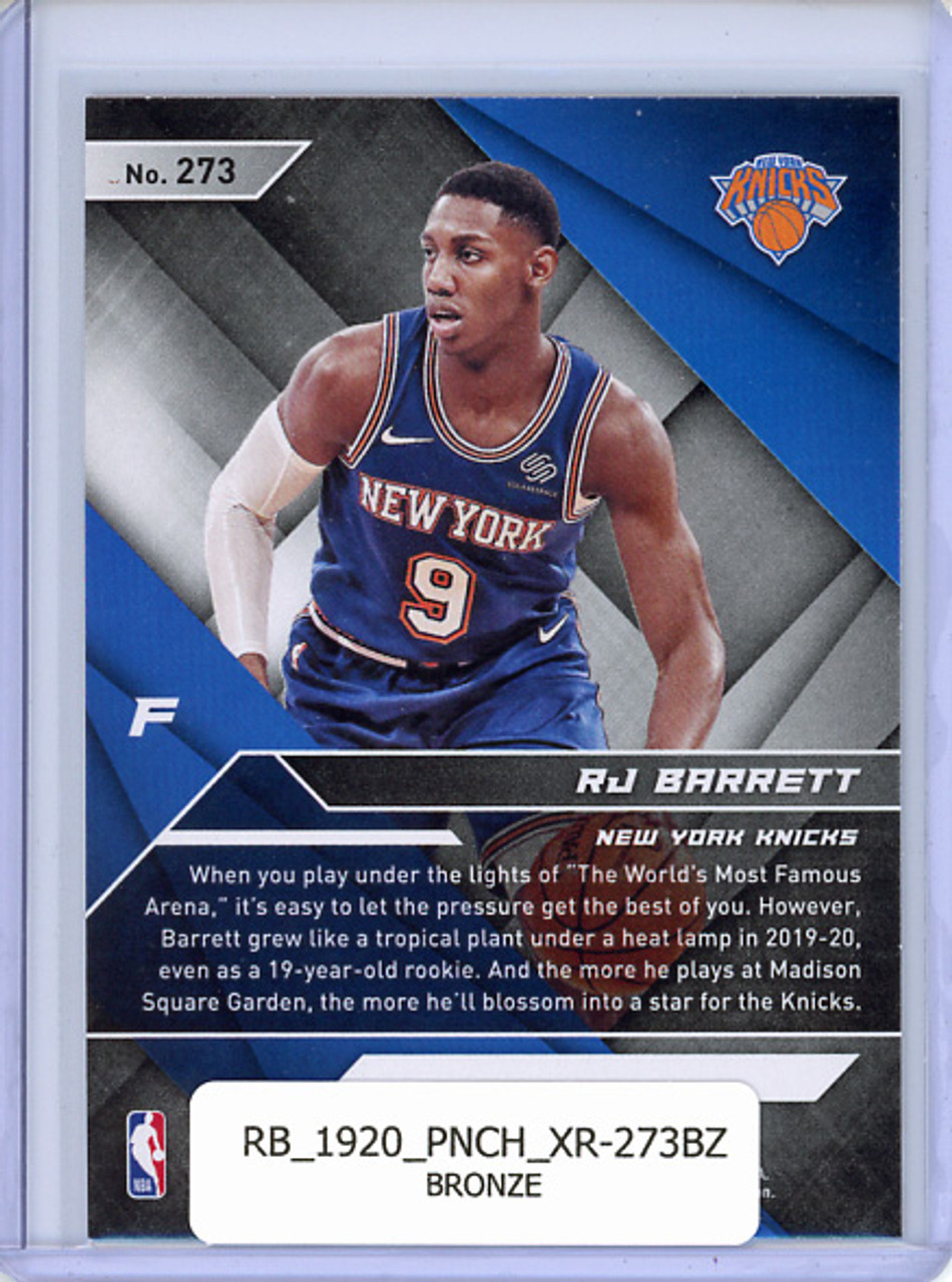 RJ Barrett 2019-20 Chronicles, XR #273 Bronze