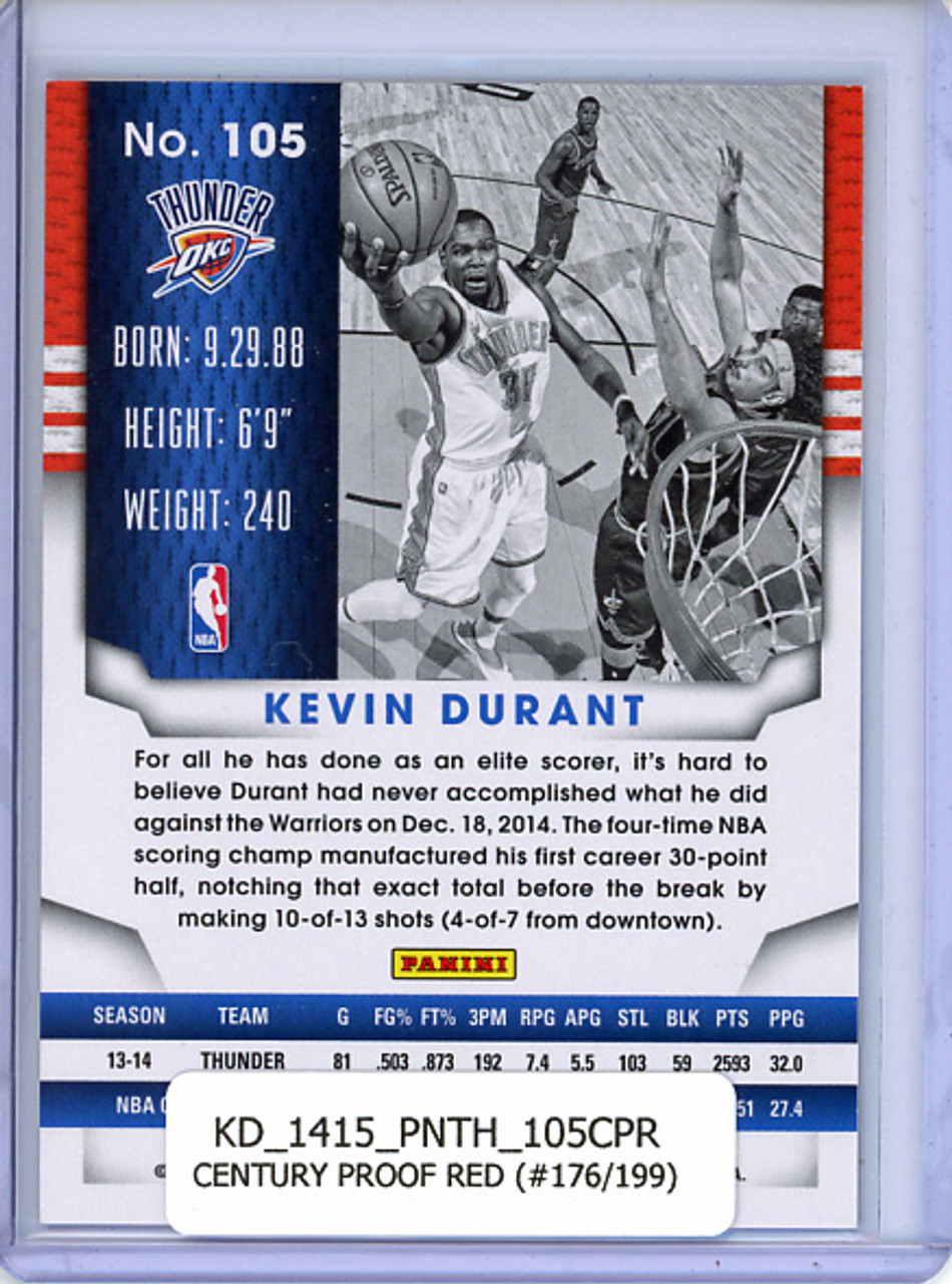 Kevin Durant 2014-15 Threads #105 Century Proof Red (#176/199)