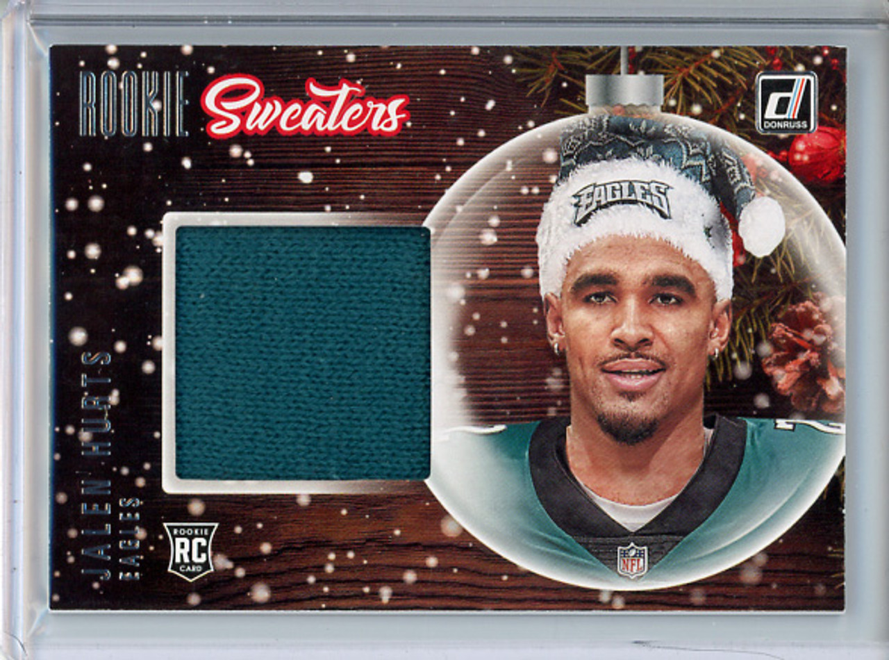 Jalen Hurts 2020 Donruss, Holiday Sweater #SW-JH (1)