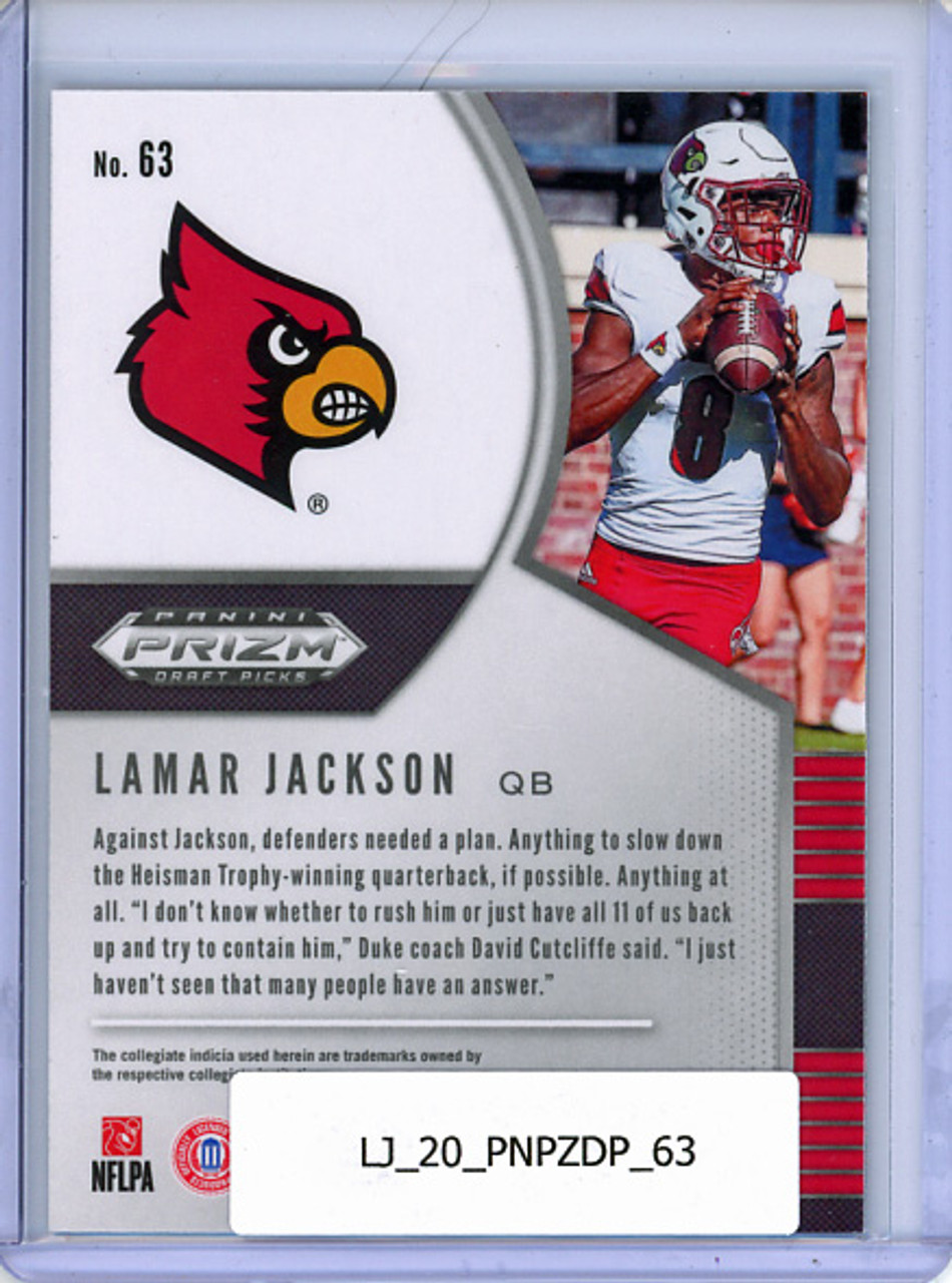 Lamar Jackson 2020 Prizm Draft Picks #63