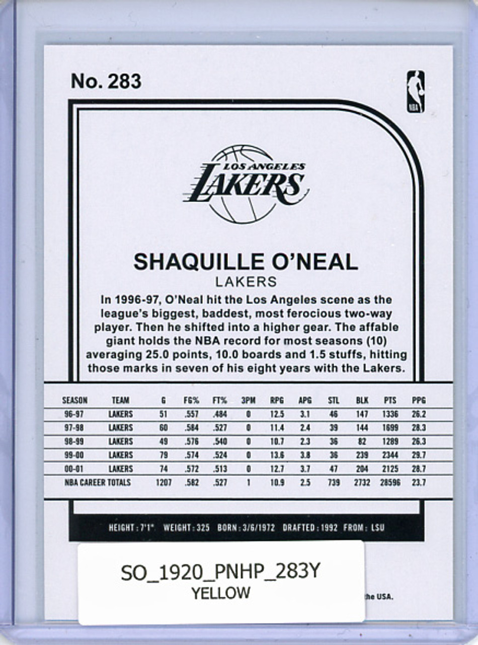 Shaquille O'Neal 2019-20 Hoops #283 Yellow