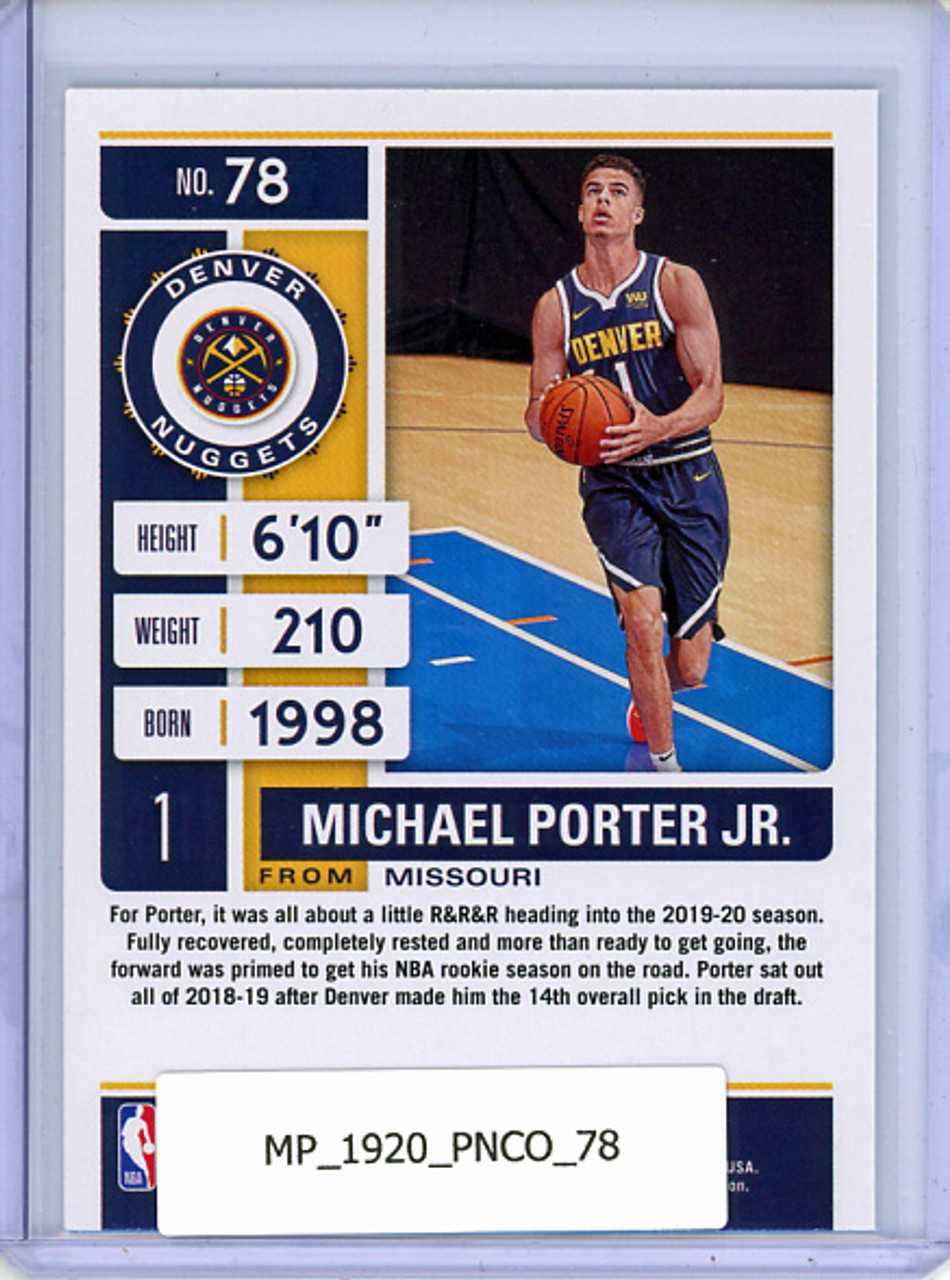 Michael Porter Jr. 2019-20 Contenders #78