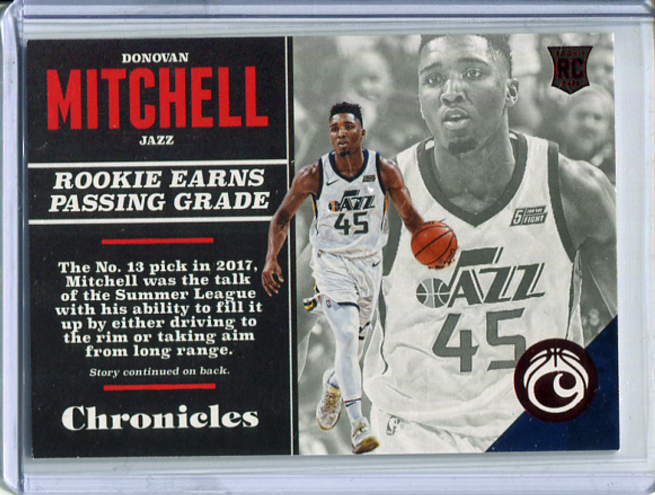 Donovan Mitchell 2017-18 Chronicles #123 Red (#156/299)