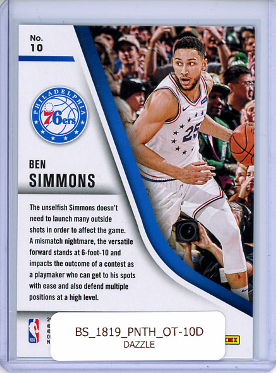 Ben Simmons 2018-19 Threads, Our Time #10 Dazzle