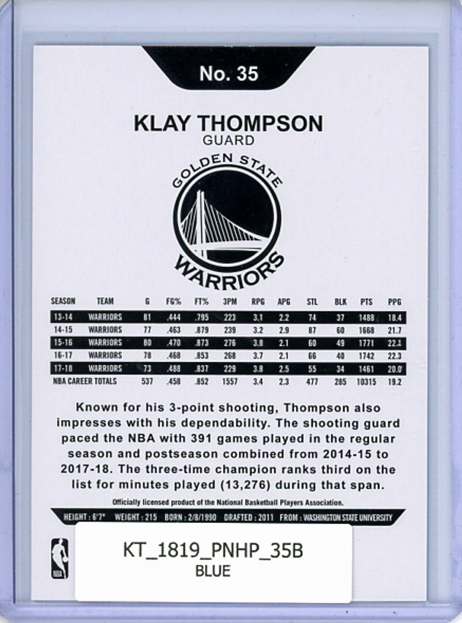 Klay Thompson 2018-19 Hoops #35 Blue