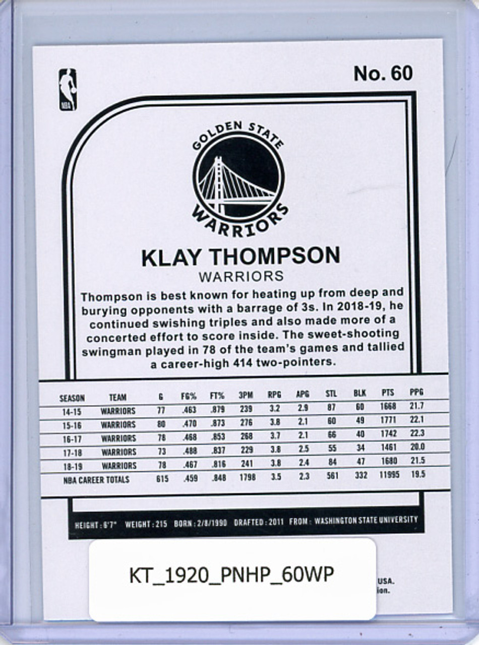 Klay Thompson 2019-20 Hoops #60 Winter Purple