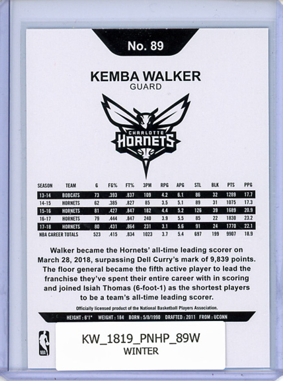 Kemba Walker 2018-19 Hoops #89 Winter