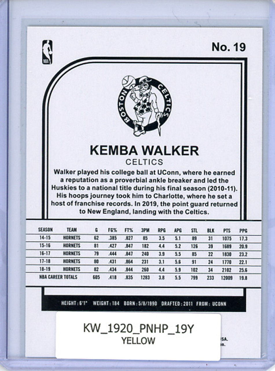 Kemba Walker 2019-20 Hoops #19 Yellow