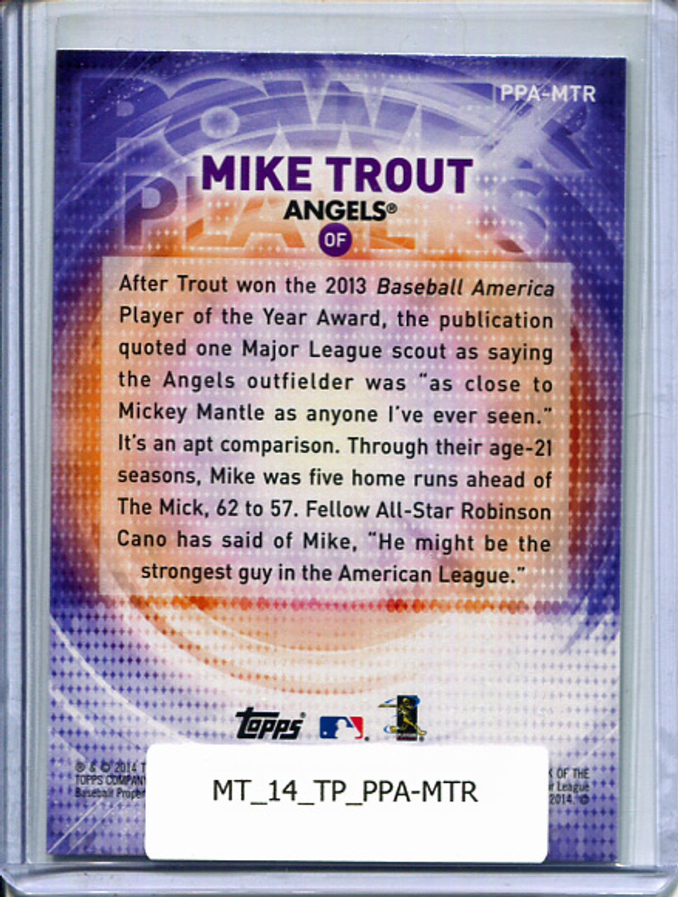 Mike Trout 2014 Topps Update, Power Players #PPA-MTR