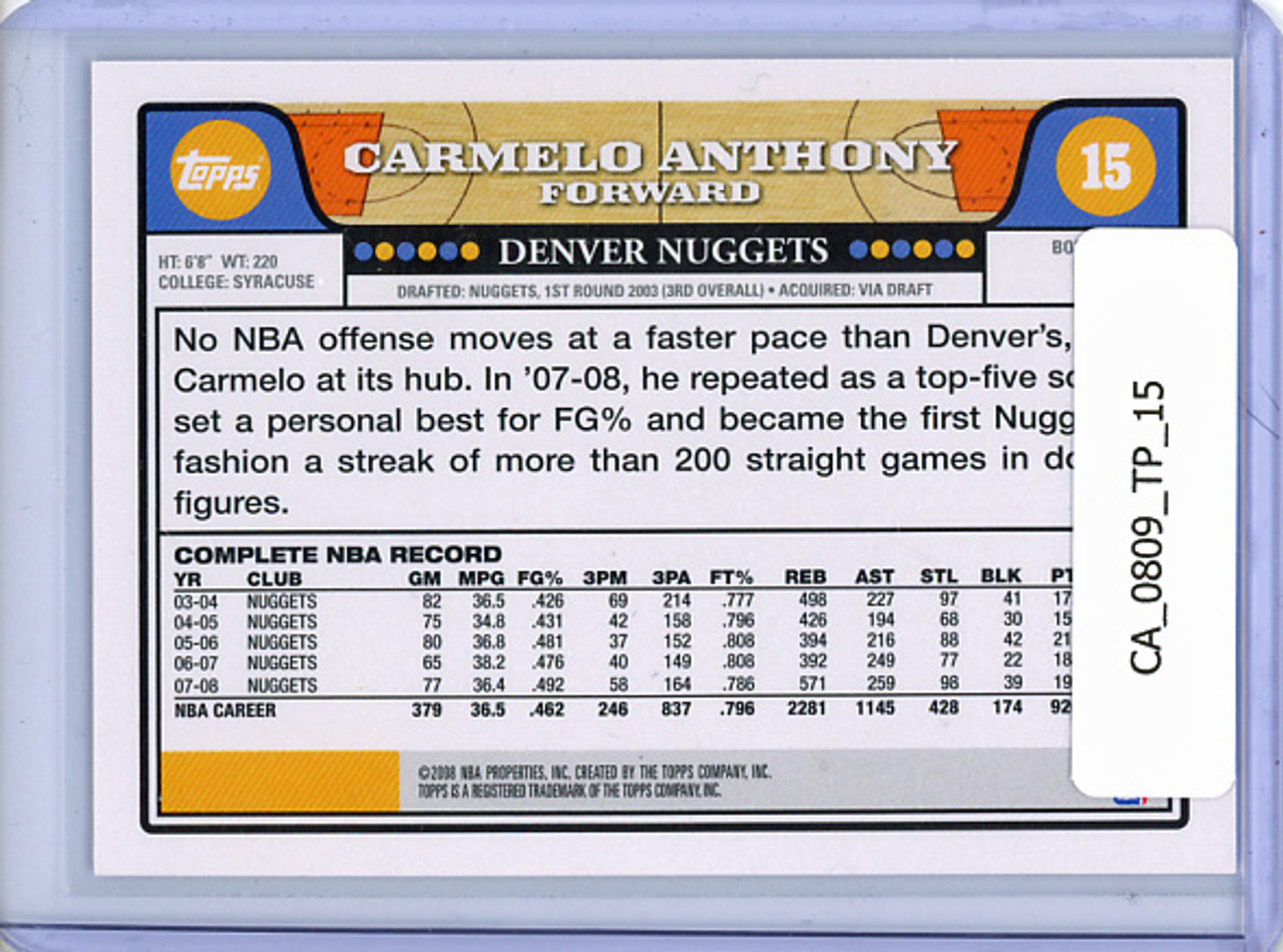 Carmelo Anthony 2008-09 Topps #15