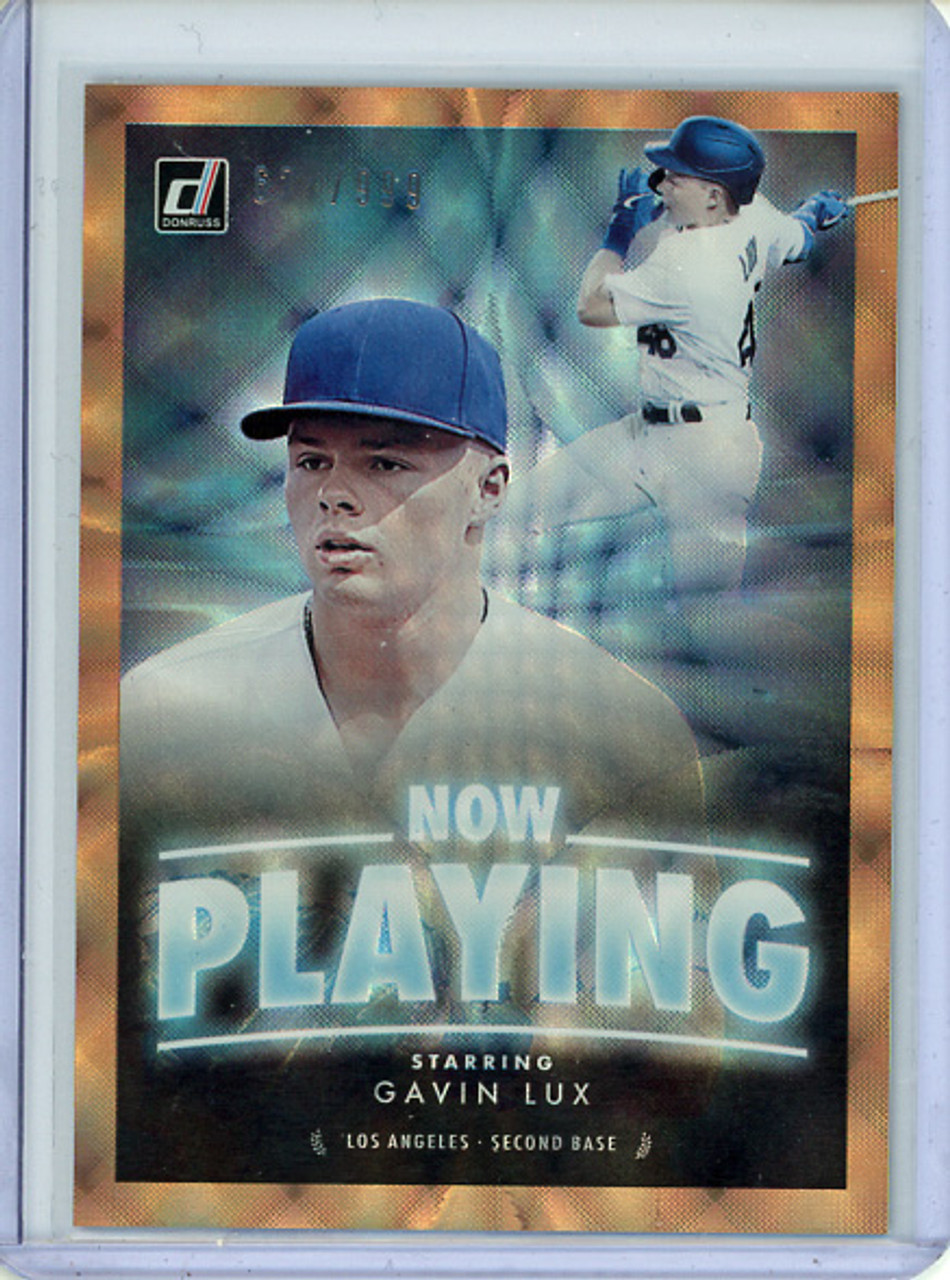 Gavin Lux 2020 Donruss, Now Playing #NP-9 (#627/999)