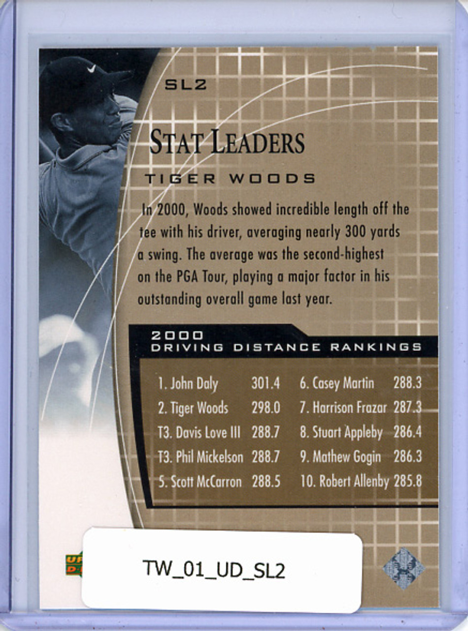Tiger Woods 2001 Upper Deck, Stat Leaders #SL2 Driving Distance