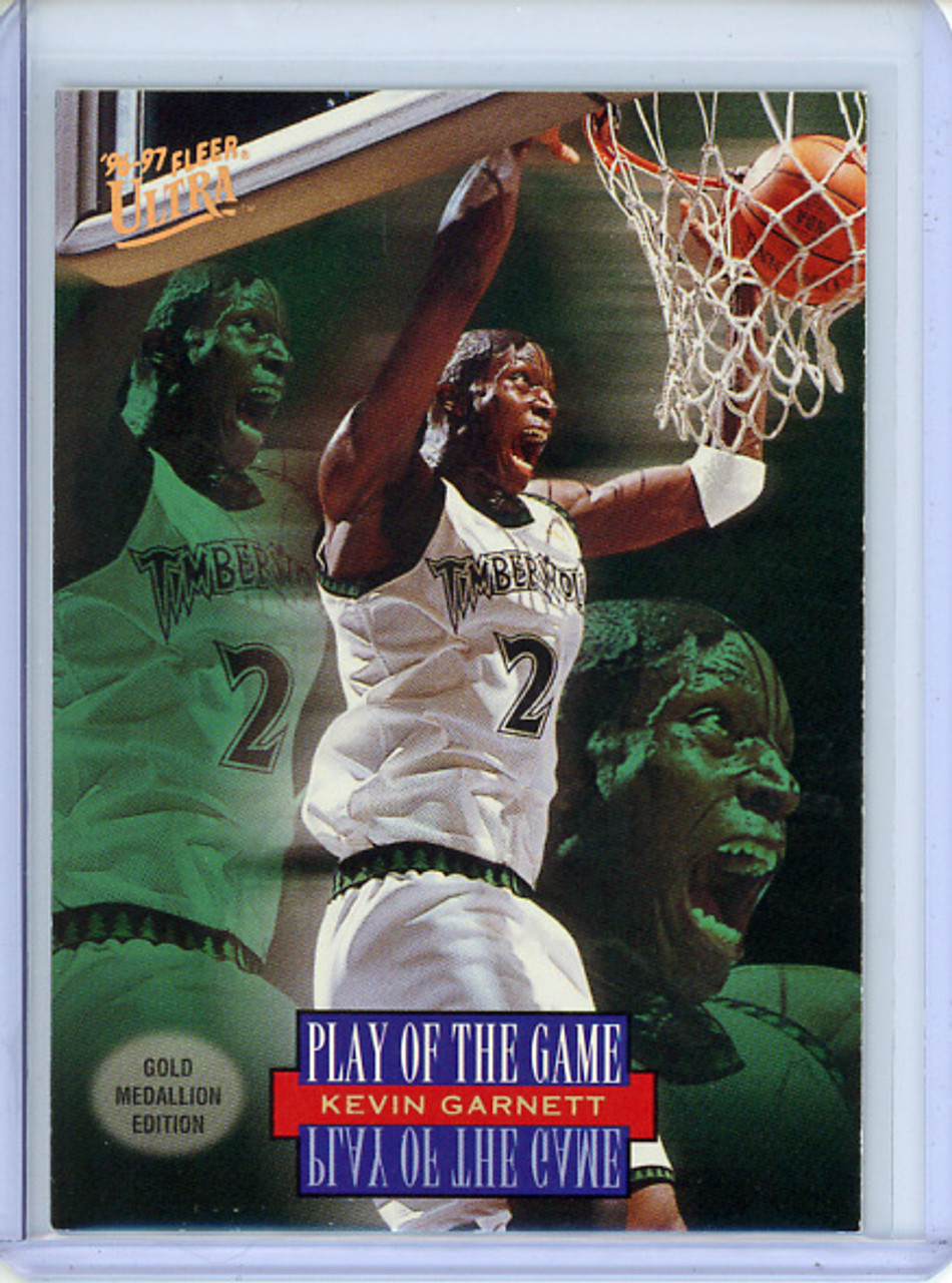 Kevin Garnett 1996-97 Ultra Gold Medallion #G290 Play of the Game