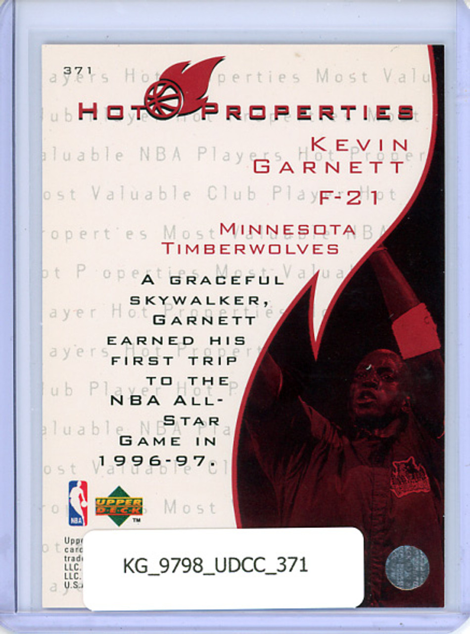 Kevin Garnett 1997-98 Collector's Choice #371 Hot Properties