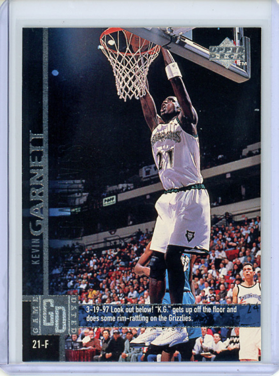 Kevin Garnett 1997-98 Upper Deck Game Dated #75