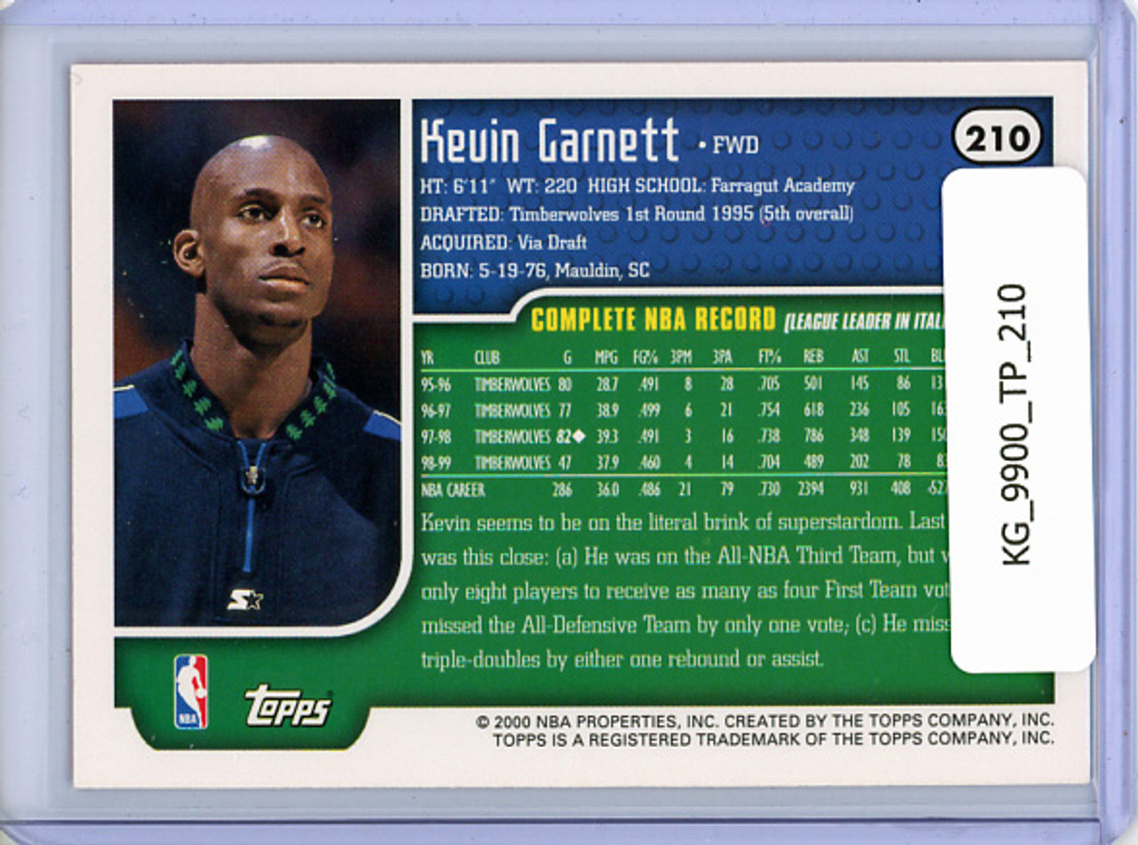 Kevin Garnett 1999-00 Topps #210