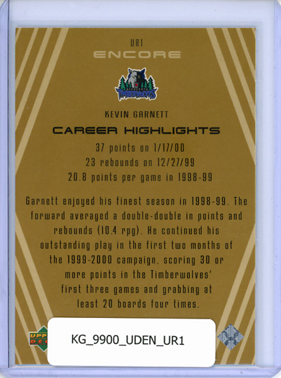 Kevin Garnett 1999-00 Encore, Upper Realm #UR1