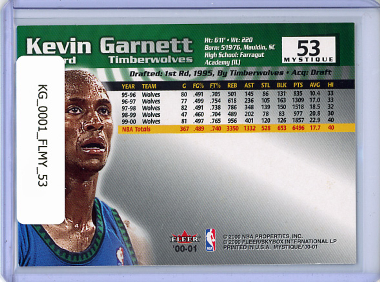 Kevin Garnett 2000-01 Mystique #53