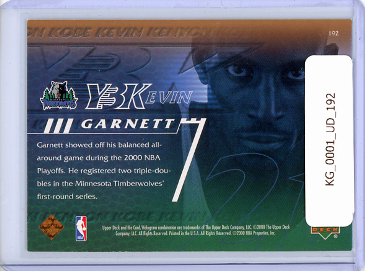Kevin Garnett 2000-01 Upper Deck #192 Y3K Athleticism