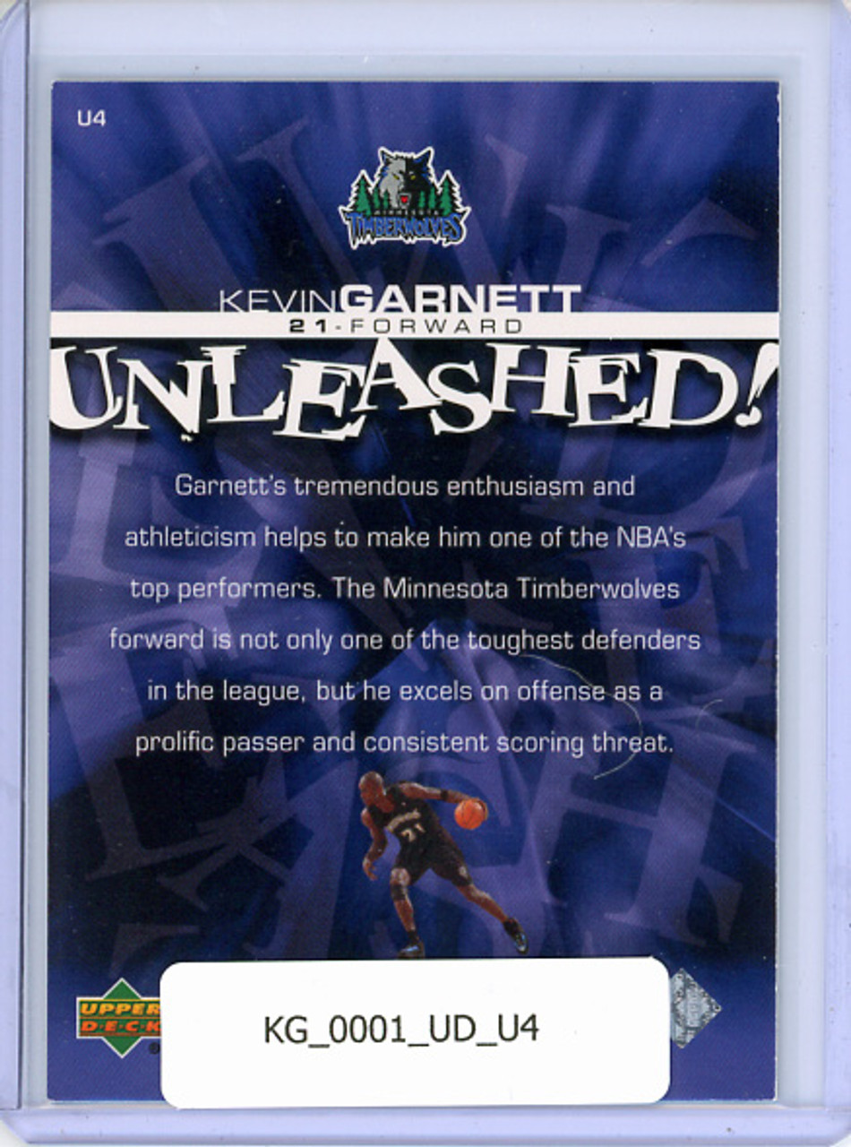 Kevin Garnett 2000-01 Upper Deck, Unleashed! #U4