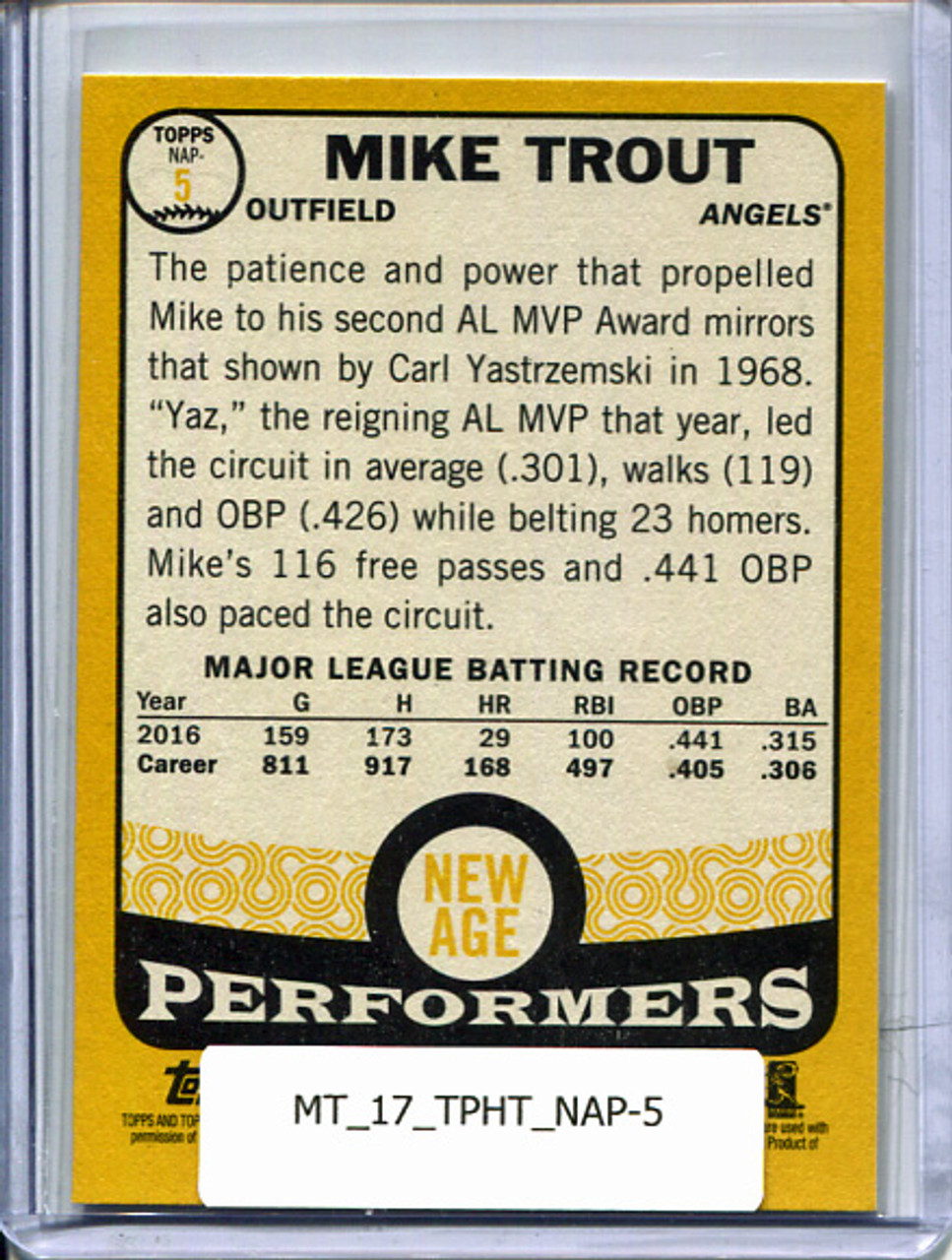 Mike Trout 2017 Heritage, New Age Performers #NAP-5