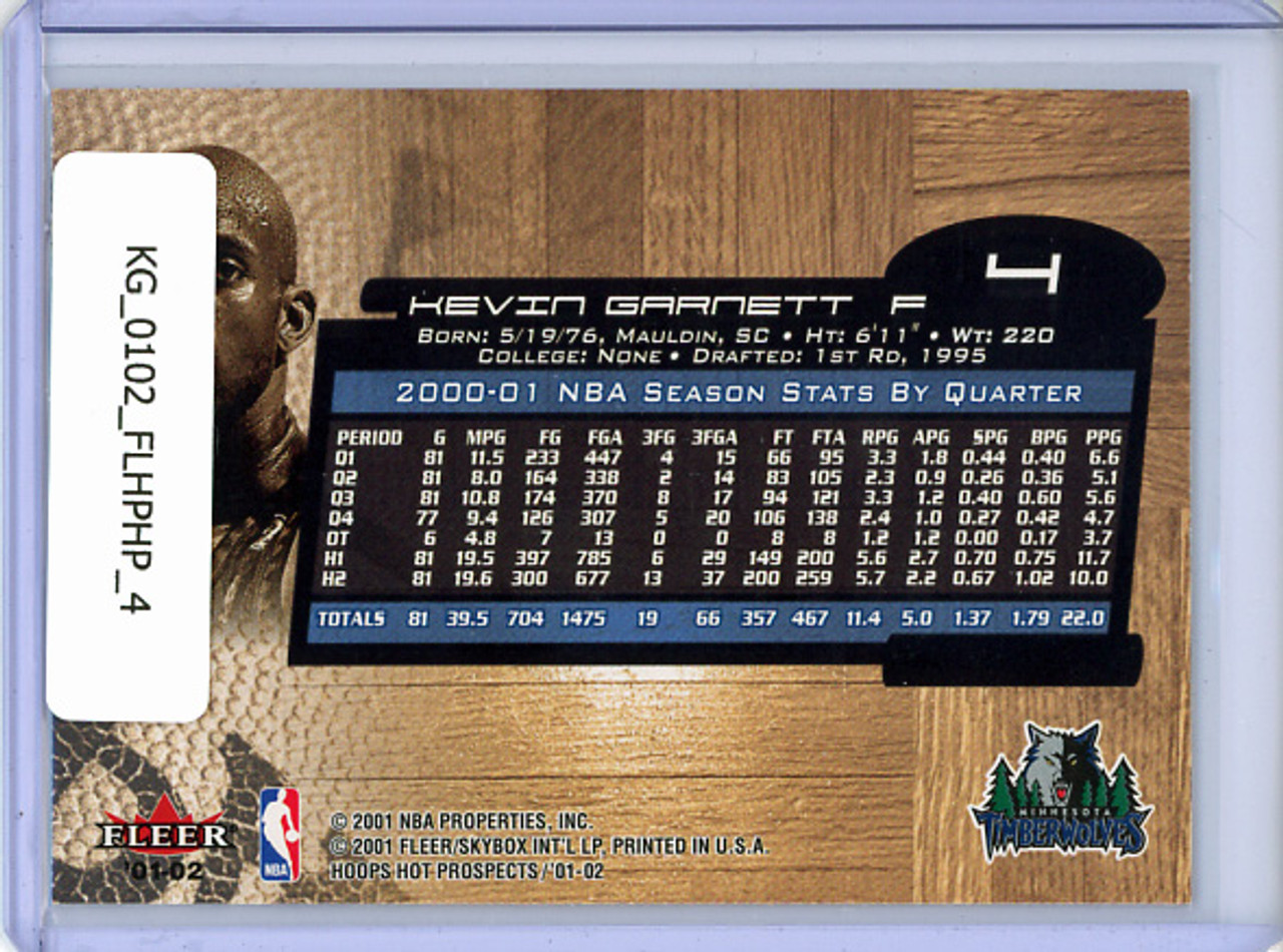 Kevin Garnett 2001-02 Hoops Hot Prospects #4
