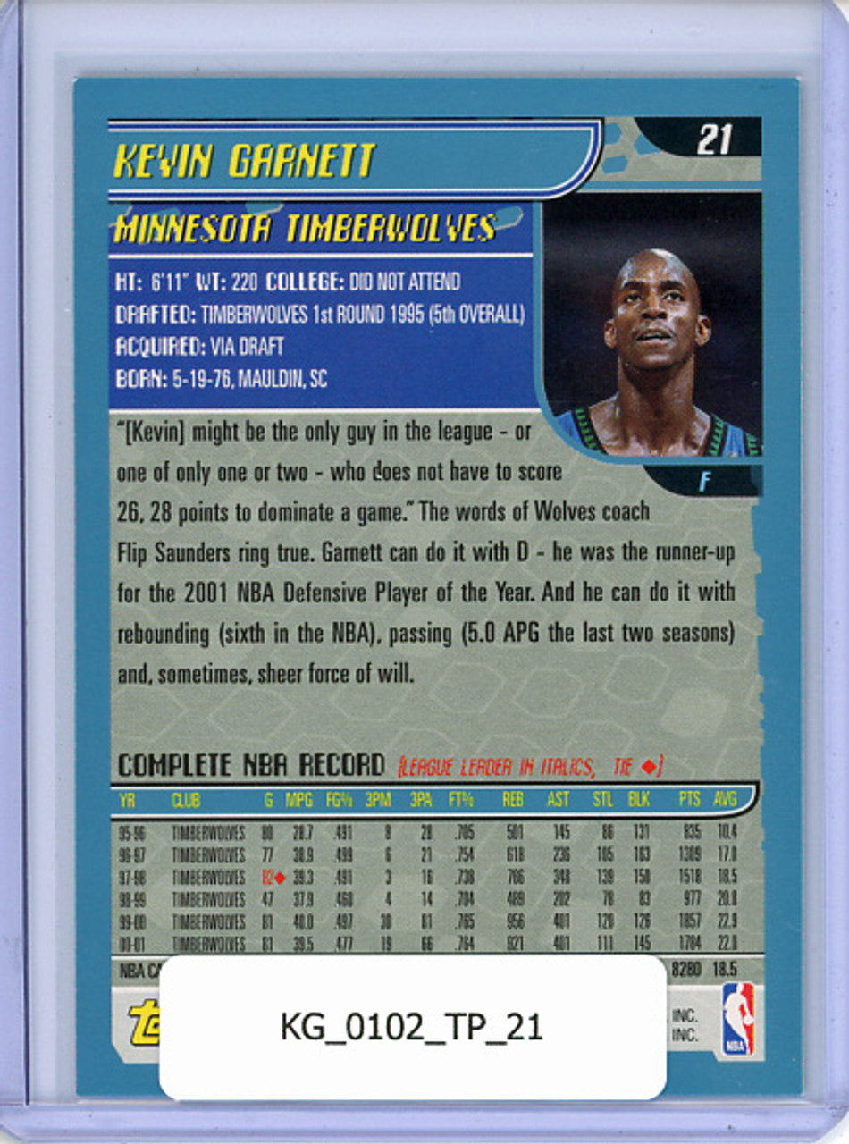 Kevin Garnett 2001-02 Topps #21