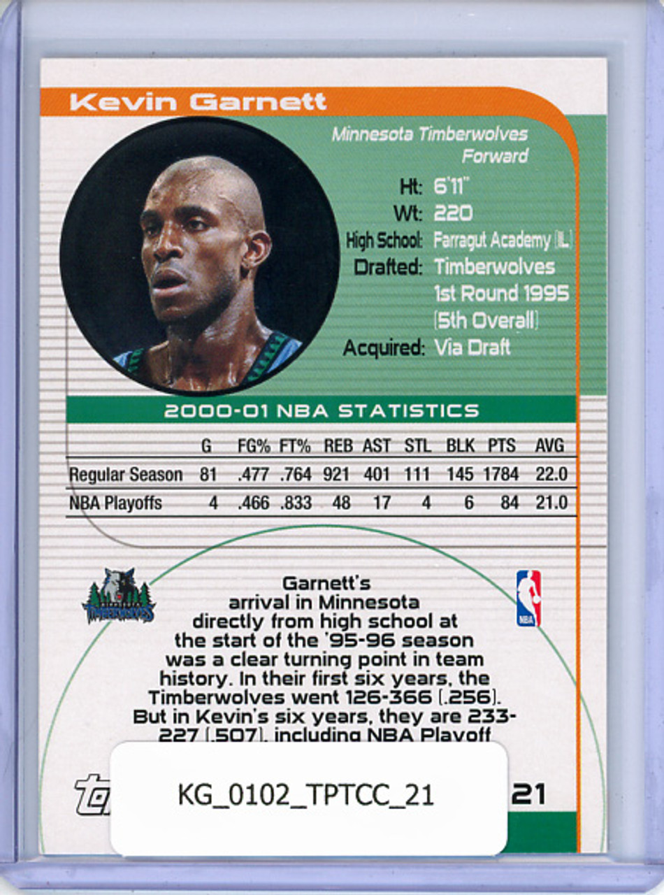 Kevin Garnett 2001-02 Topps TCC #21