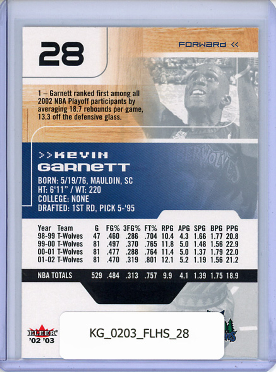 Kevin Garnett 2002-03 Hot Shots #158