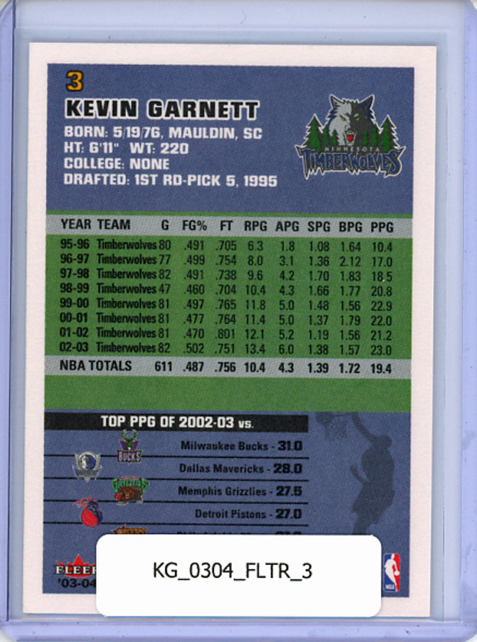 Kevin Garnett 2003-04 Tradition #3