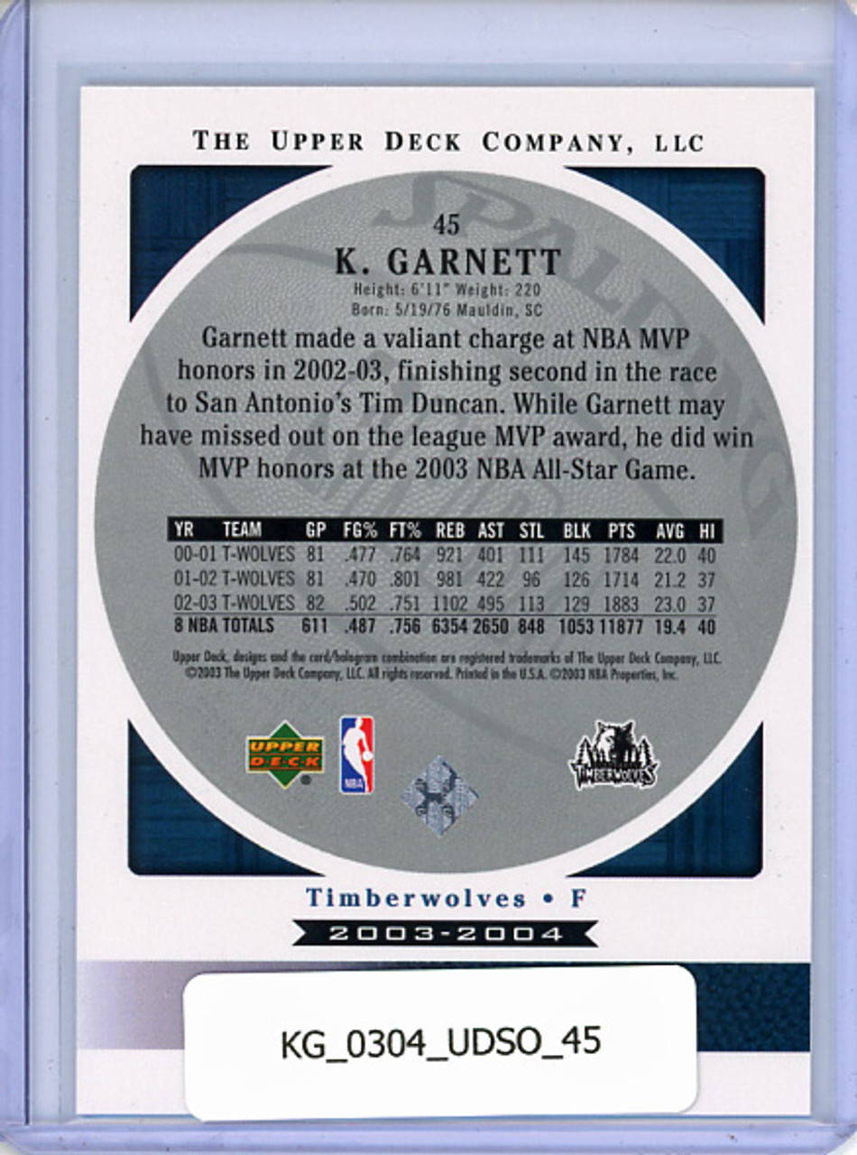 Kevin Garnett 2003-04 Standing O #45