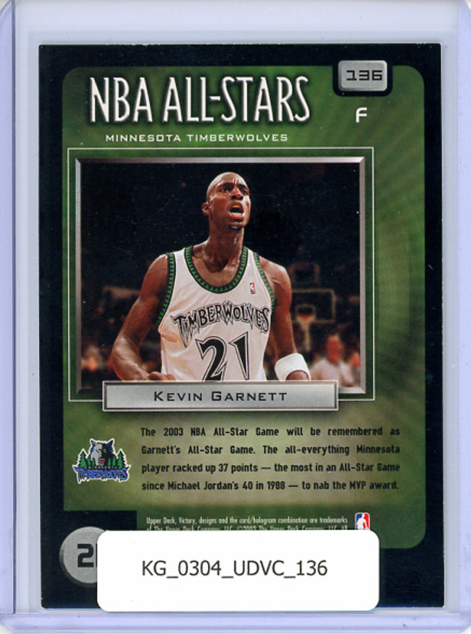 Kevin Garnett 2003-04 Victory #136 NBA All-Stars