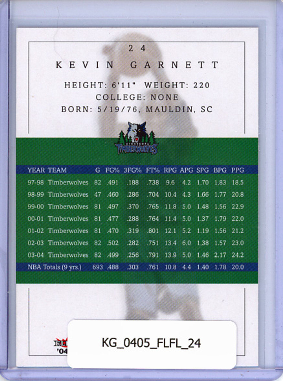 Kevin Garnett 2004-05 Flair #24