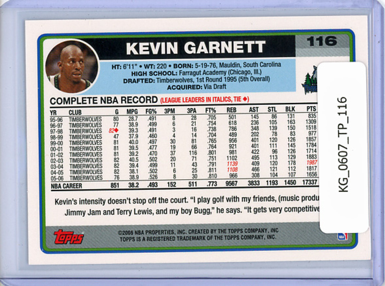 Kevin Garnett 2006-07 Topps #116