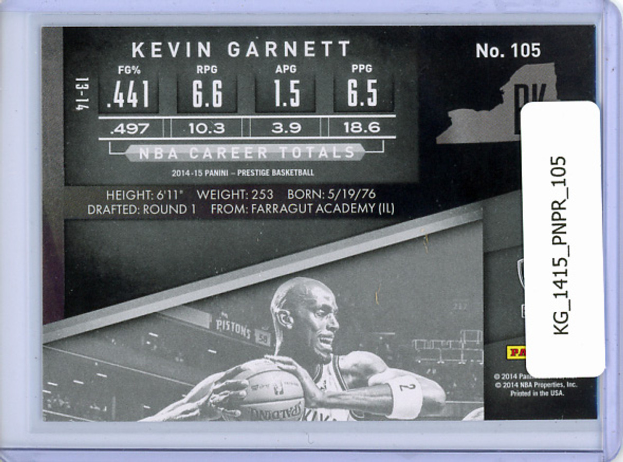 Kevin Garnett 2014-15 Prestige #105