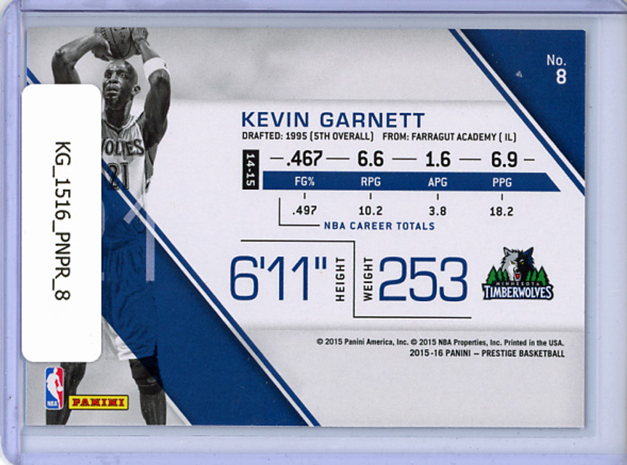 Kevin Garnett 2015-16 Prestige #8