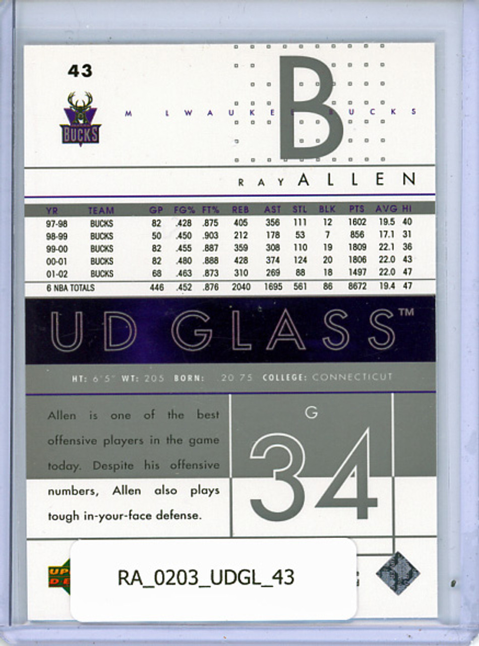 Ray Allen 2002-03 Glass #43