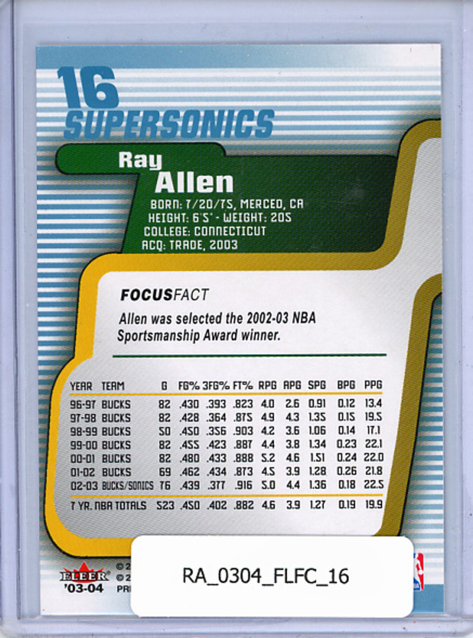 Ray Allen 2003-04 Focus #16