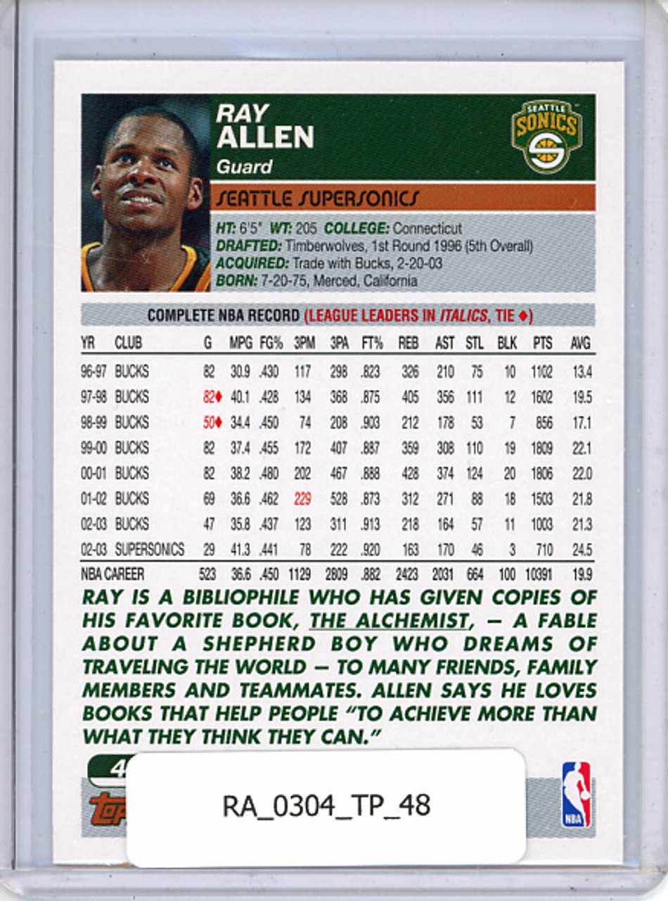 Ray Allen 2003-04 Topps #48