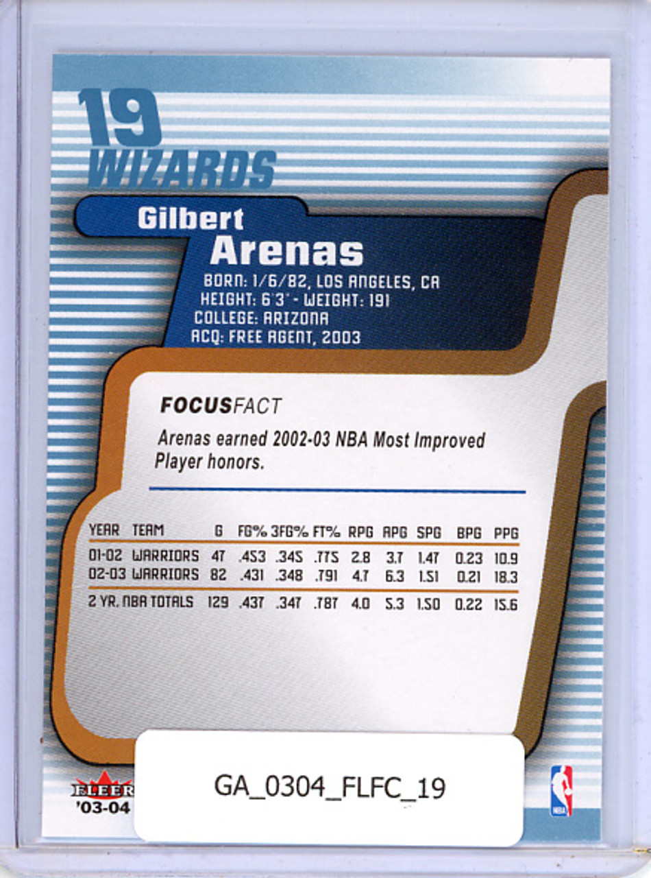 Gilbert Arenas 2003-04 Focus #19